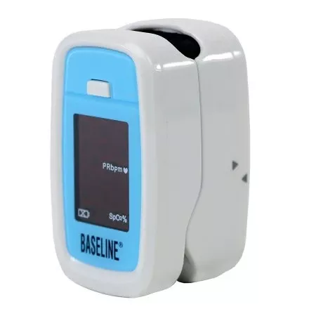 Fabrication Enterprises Fingertip Pulse Oximeter Baseline Battery Operated Visible Alarm