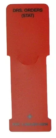 First Healthcare Products Chart Status Alert System Drs. Orders (STAT) 1-3/5 X 5 Inch Red - M-939638-3071 - ST/5