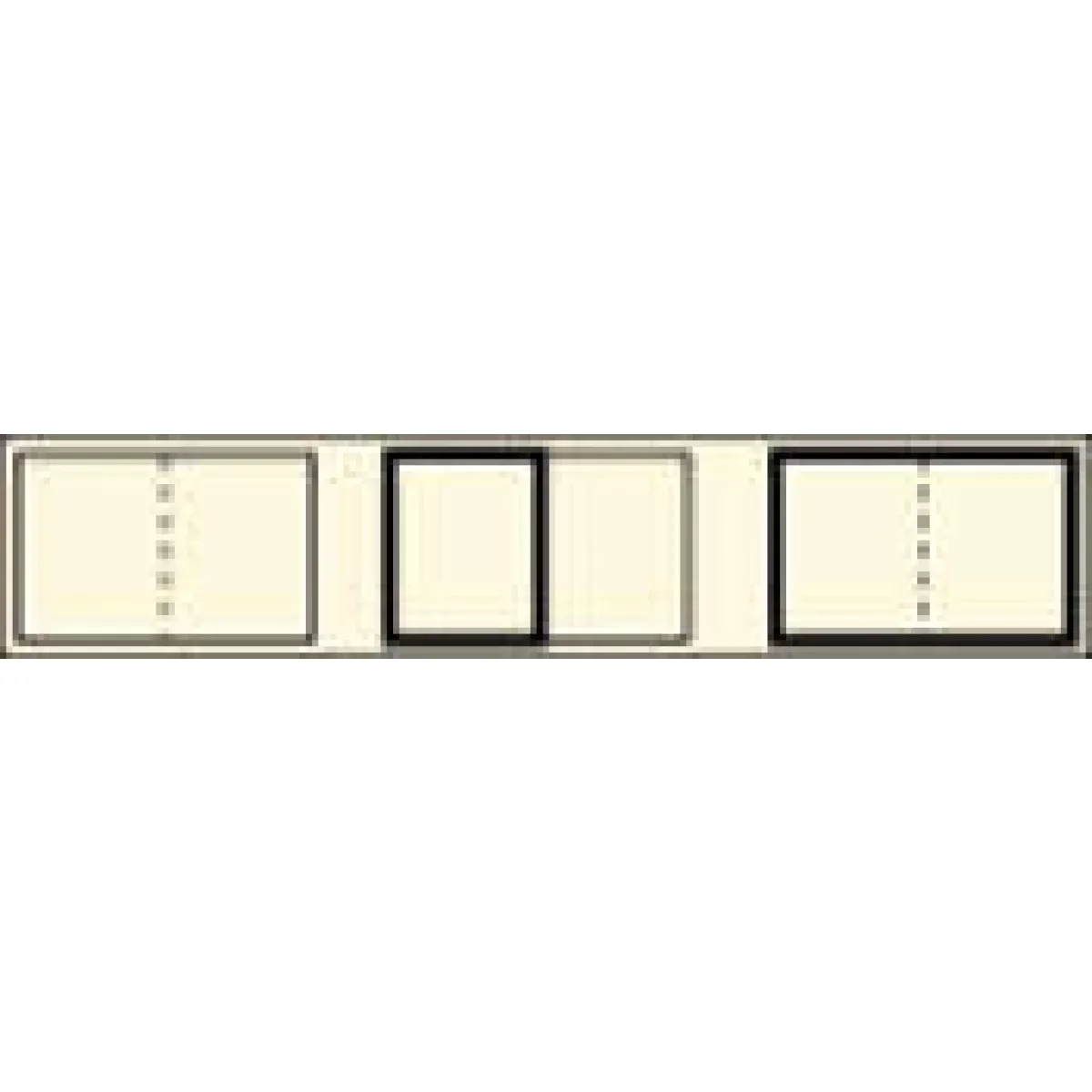 Folder Accessory Correction Tape 1-1/4"X5-1/2" Manila 6 Blocks Permanent - 500 Inches Per Roll