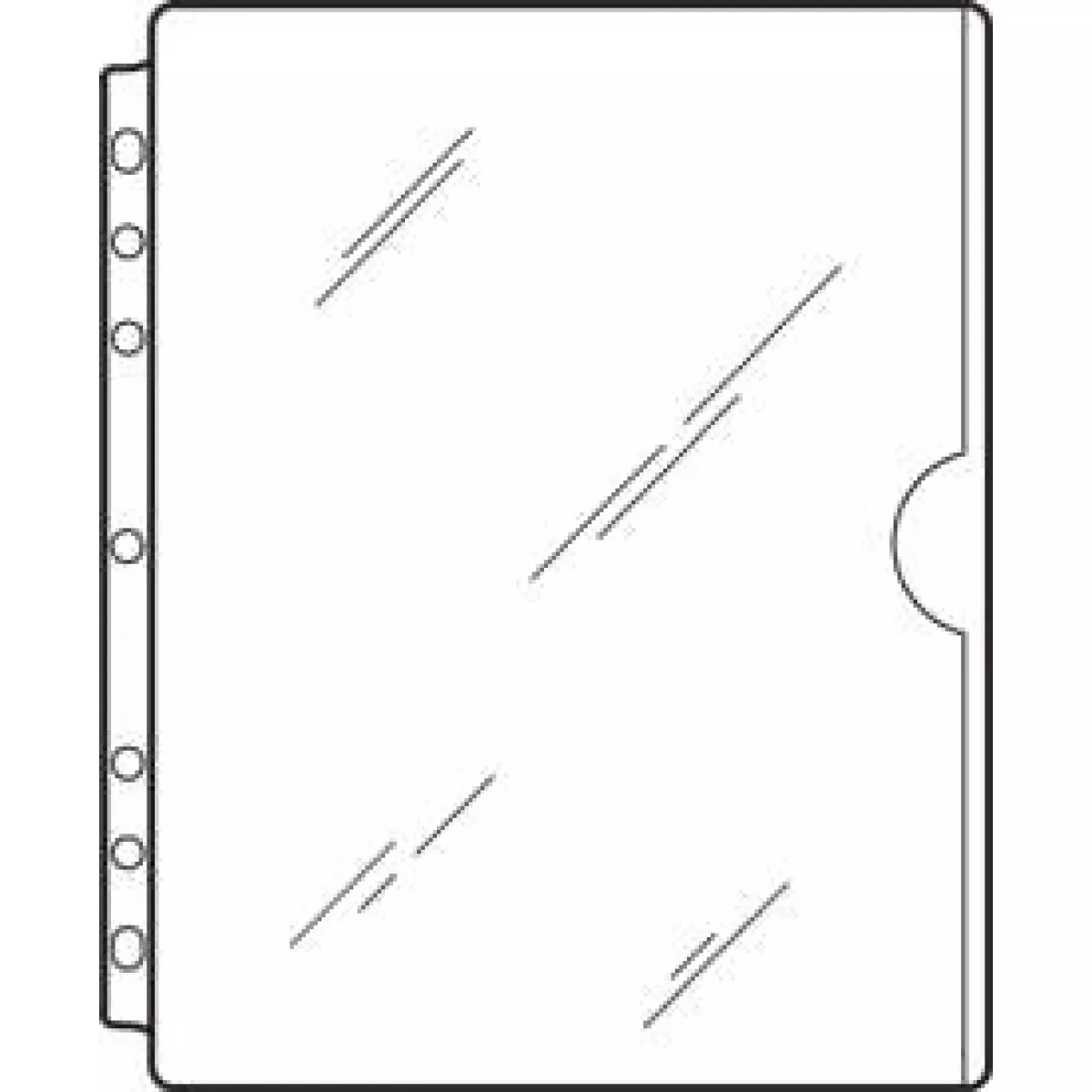 Form Protector Clear Vinyl Side Hole, Side Load 9"X11-1/2" Full Pocket 1 Per Each