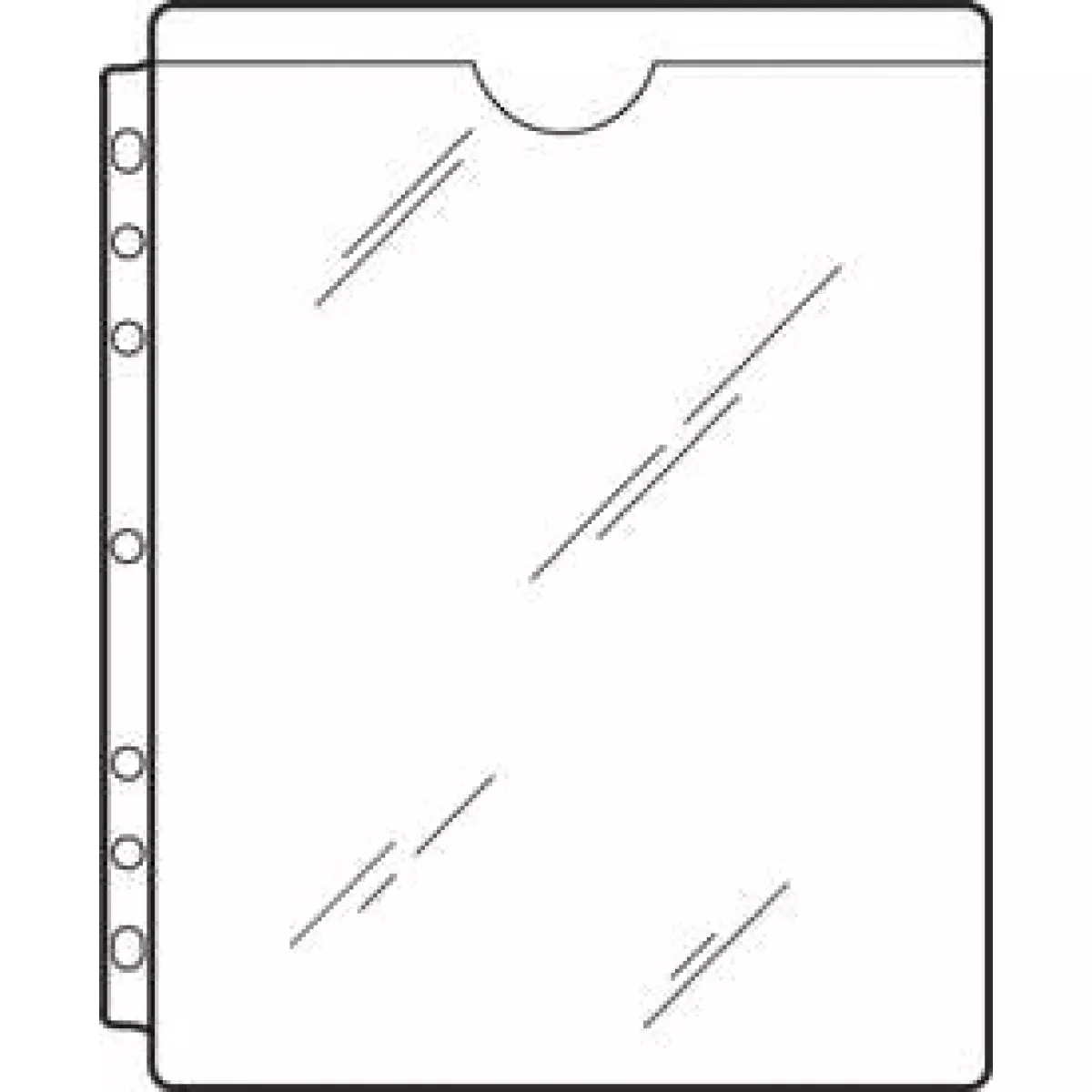 Form Protector Clear Vinyl Side Hole, Top Load 9"X11-1/2" Full Pocket 1 Per Each