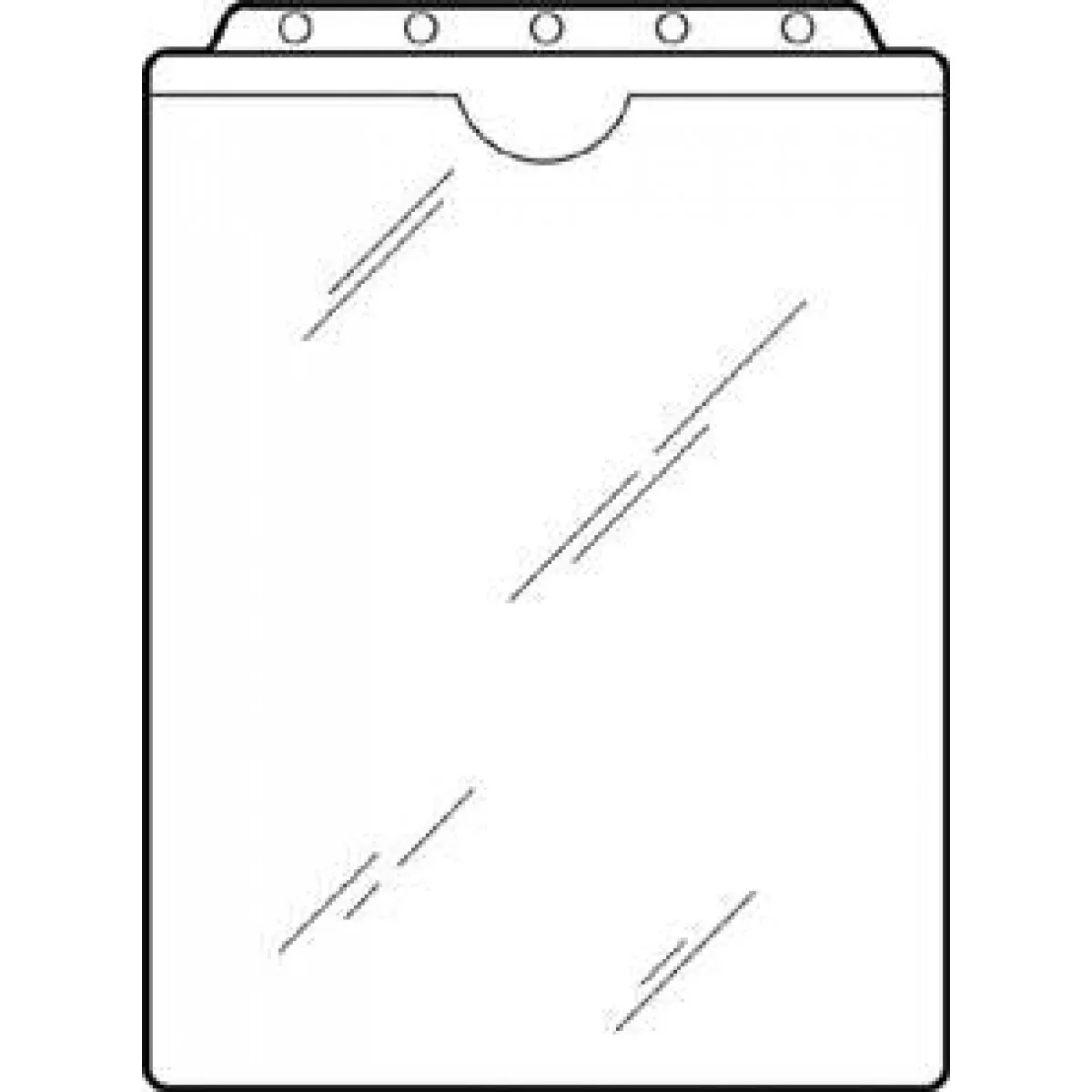 Form Protector Clear Vinyl Top Hole, Top Load 9"X11-1/2" Full Pocket 1 Per Each