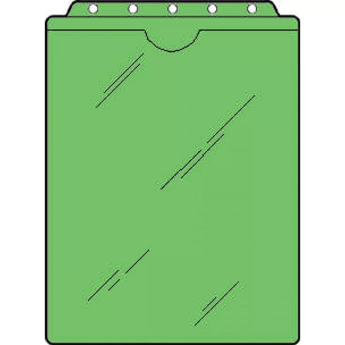 Form Protector Green Vinyl Top Hole, Top Load 9"X11-1/2" Full Pocket 1 Per Each