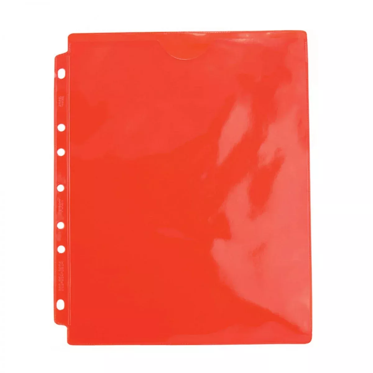 Form Protector Red Vinyl Side Hole, Top Load 9"X11-1/2" Full Pocket 1 Per Each