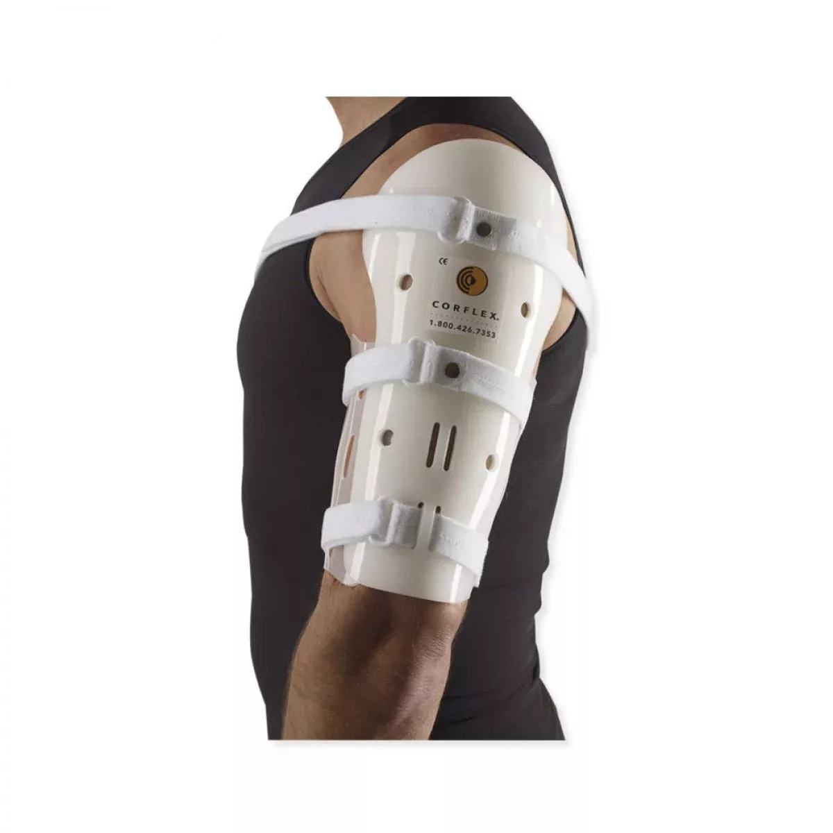 Fracture Brace Humeral, Full Length White Polyethylene Medium 1 Per Each