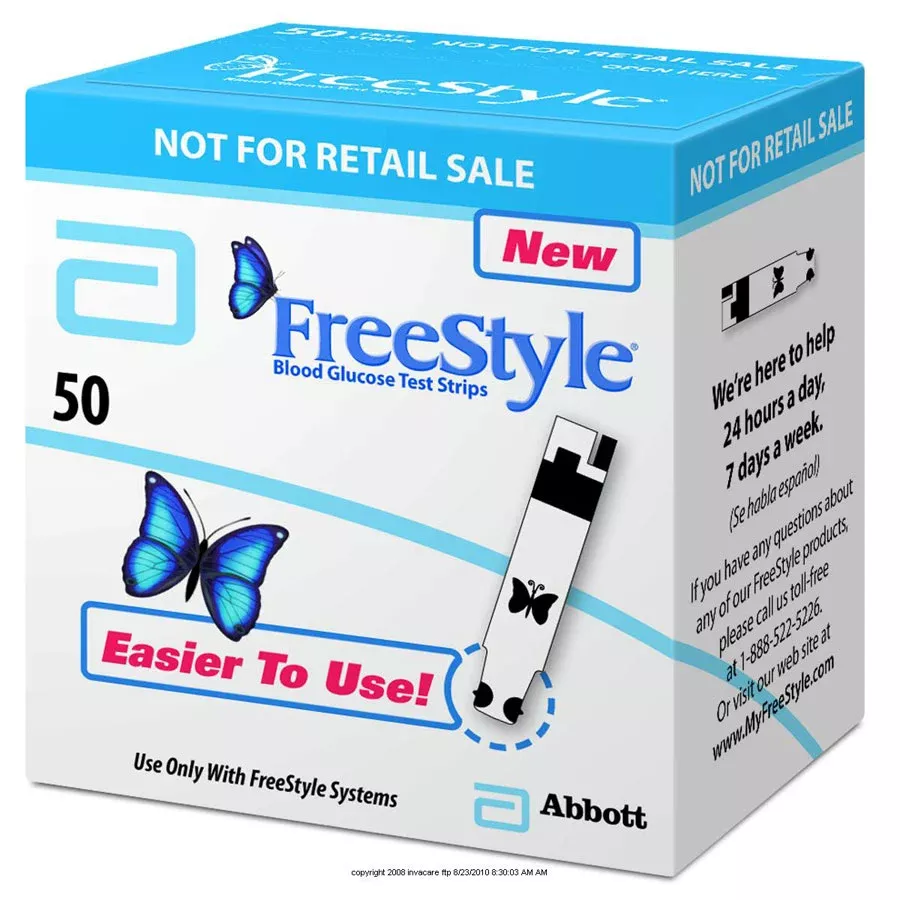 FreeStyle Lite Test Strips with ZipWik™ Tabs