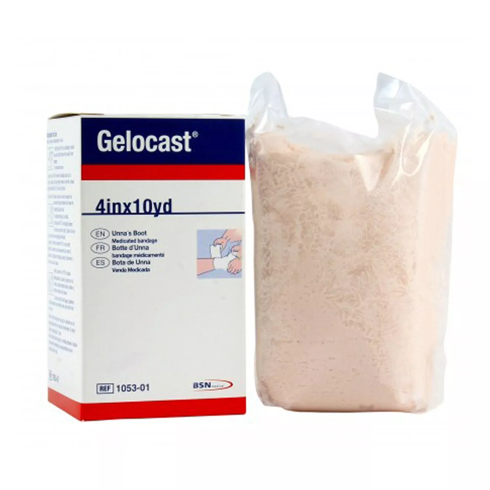 Gelocast Unna Boot with Calamine, 4 Inch x 10 Yard