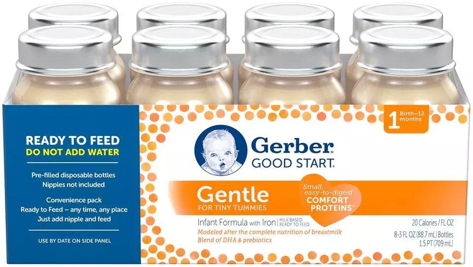 GERBER GOOD START Gentle Ready To Feed Bottles Infant Formula