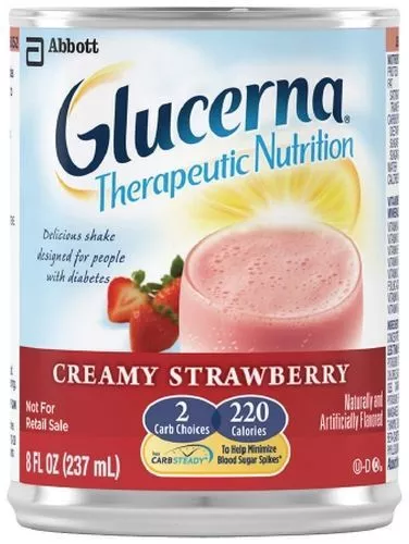 Glucerna Strawberry Therapeutic Nutrition Shake - 8 oz. Can