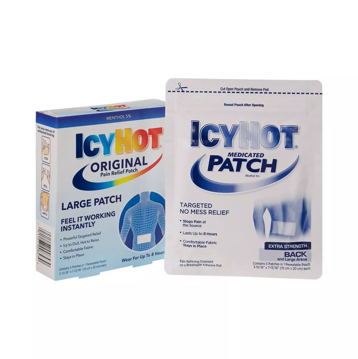 Gold Bond Icy Hot Back Pain Relief Patch