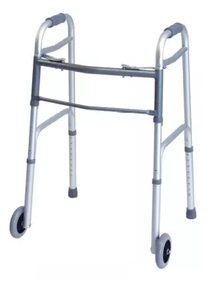 Graham-Field Dual Release Folding Walker Adjustable Height Lumex Everyday Aluminum Frame 25-1/2 to 32-1/2 Inch Height - M-802176-343 - Case of 2