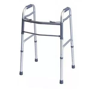 Graham-Field Dual Release Walker Adjustable Height Lumex Everyday Aluminum Frame 300 lbs. Weight Capacity 32-1/4 to 39-1/4 Inch Height - M-1083038-1408 - Each