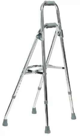 Graham-Field Side Step Folding Walker Adjustable Height Lumex Walkane Aluminum Frame 300 lbs. Weight Capacity 29-1/2 to 34-1/2 Inch Height - M-39452-1512 - Case of 2