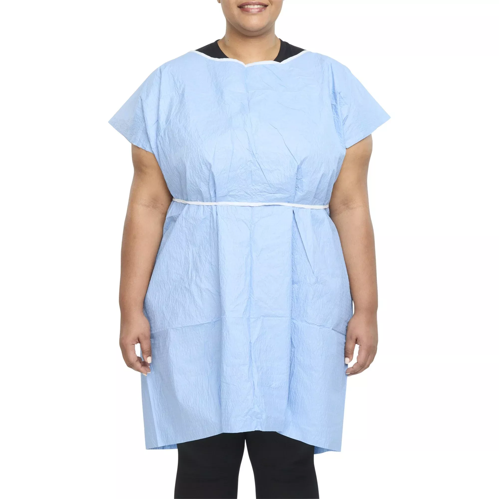 Graham Medical Patient Exam Gown, Extra Large, Blue