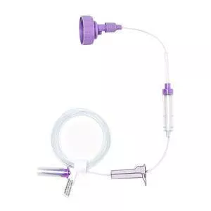 Gravity Bag 40 mm Screw Cap Feeding Set, Latex-Free
