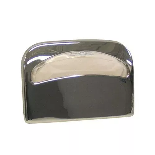 Hospeco Half-Fold Toilet Seat Cover Dispenser, Chrome/Wall Mounted