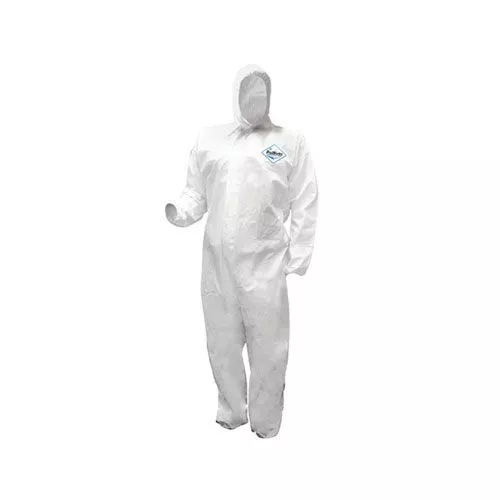 Hospeco ProWorks Breathable Liquid & Particulate Coveralls, with Hood