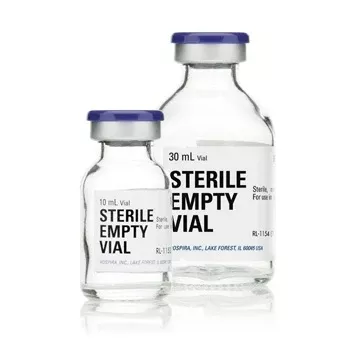 Hospira Empty Pharmaceutical Vial 30 mL Clear 25 Per Pack
