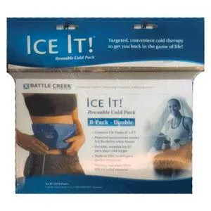 Ice It! ColdComfort Cold Therapy Refill, B-Pack Double 6" x 9"