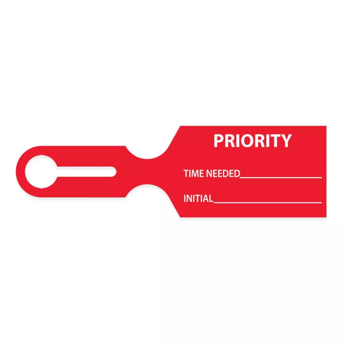 Ident-Alert Message Tag "Priority" 8 1/2" X 2 1/2" Red 1000 Per Case