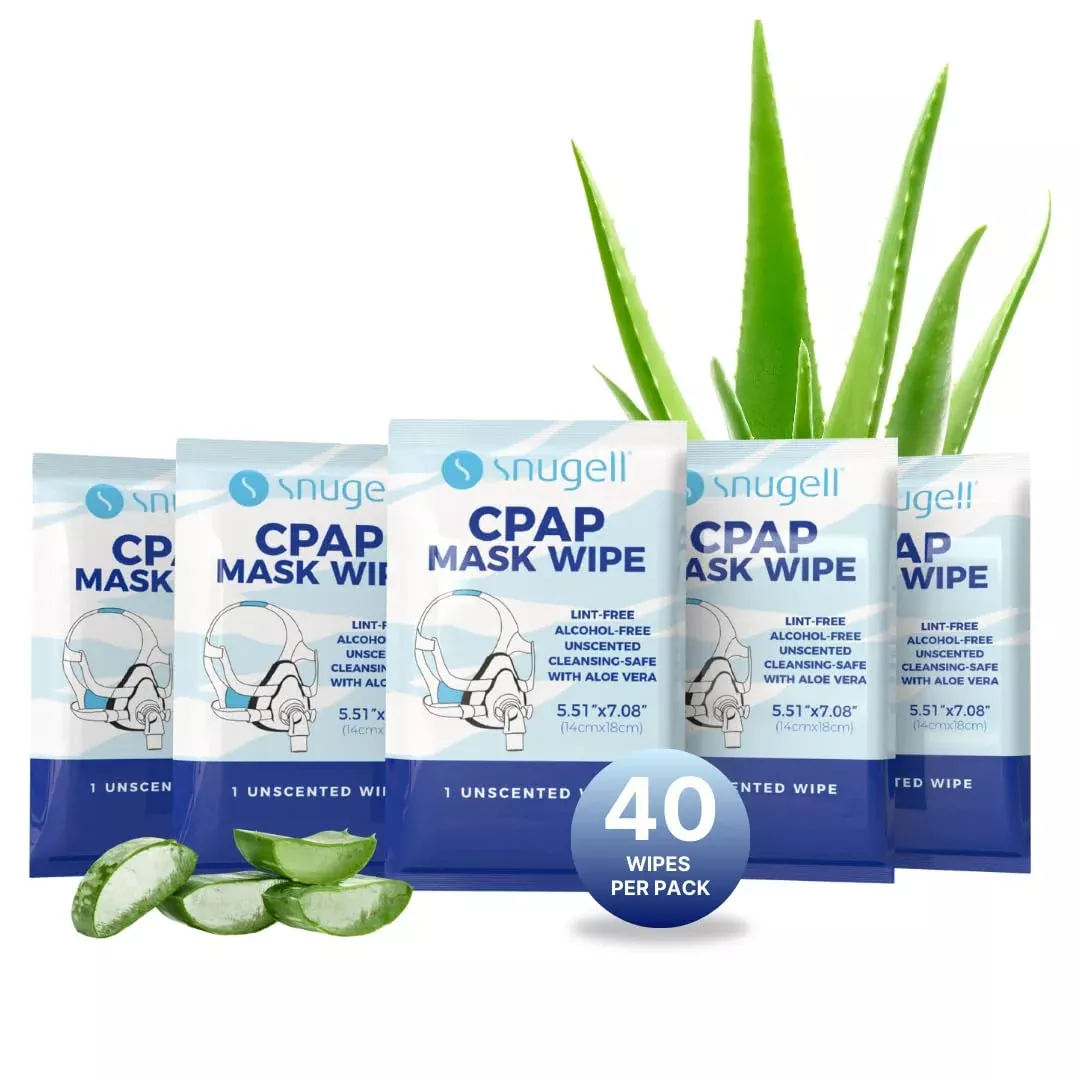 Individual CPAP Wipes- Unscented (40 Count)
