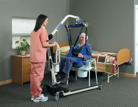 Invacare Stand Assist Sling 2 Point Without Head Support Chainless Large 350 lbs. Weight Capacity - M-480598-1466 - Each