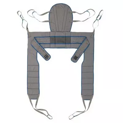 Invacare Toileting Sling Premier Series 6 Point With Head and Neck Support X-Large 550 lbs. Weight Capacity - M-834556-4744 - Each