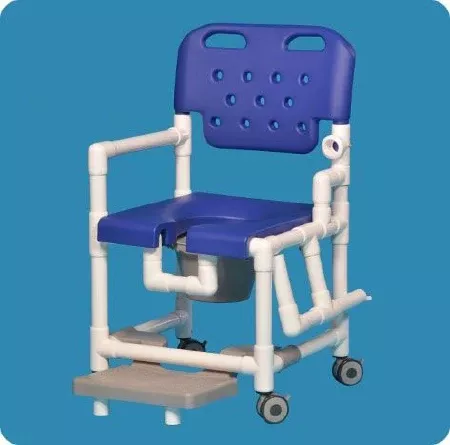 IPU Commode / Shower Chair Elite Drop Arm With Backrest - M-1080799-776 - Each