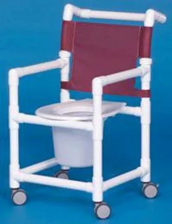 IPU Commode / Shower Chair ipu PVC Frame Mesh Back - M-937504-345 - Each