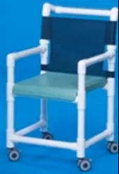 IPU Shower Chair ipu Fixed Arm PVC Frame Mesh Back 21 Inch Seat Width - M-881993-2125 - Each