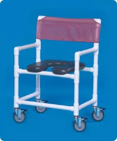 IPU Shower Chair ipu Fixed Arm PVC Frame Mesh Back 28 Inch Seat Width - M-803760-2894 - Each
