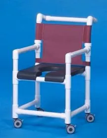 IPU Shower Chair ipu Fixed Arm PVC Frame Mesh Back - M-693783-1326 - Each