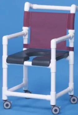 IPU Shower Chair ipu Fixed Arm PVC Frame Mesh Back - M-693784-708 - Each