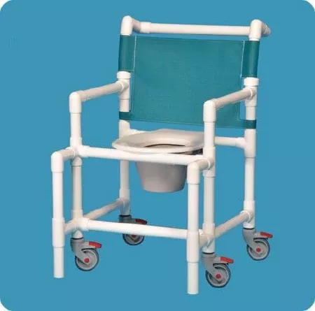 IPU Shower Chair ipu Fixed Arm PVC Frame Mesh Back - M-844122-2775 - Each