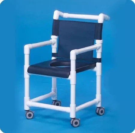 IPU Shower Chair ipu Fixed Arm PVC Frame Mesh Back - M-949484-355 - Each