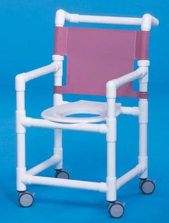 IPU Shower Chair Select Fixed Arm PVC Frame Mesh Back 18 Inch Seat Width - M-583873-3154 - Each
