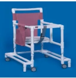 IPU Walker with Wheels Adjustable Height Ultimate PVC Frame 300 lbs. Weight Capacity 29 to 35 Inch Height - M-692168-3854 - Each