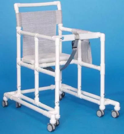 IPU Walker with Wheels Extra Tall Ultimate PVC Frame 400 lbs. Weight Capacity 34-3/4 to 40-3/4 Inch Height - M-705118-3400 - Each