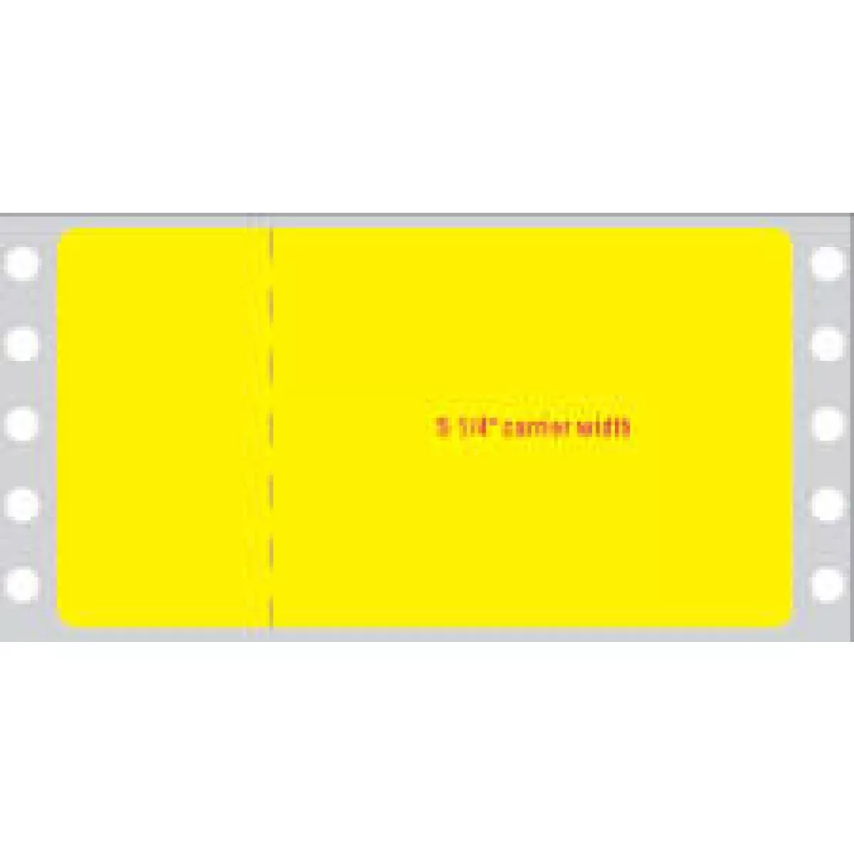 Iv Label Dot Matrix Paper Permanent 4 1/2" X 2 7/16" Yellow 2500 Per Case