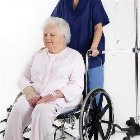IV Pole and Wheelchair Clamping System Universal Clamp to IV Pole