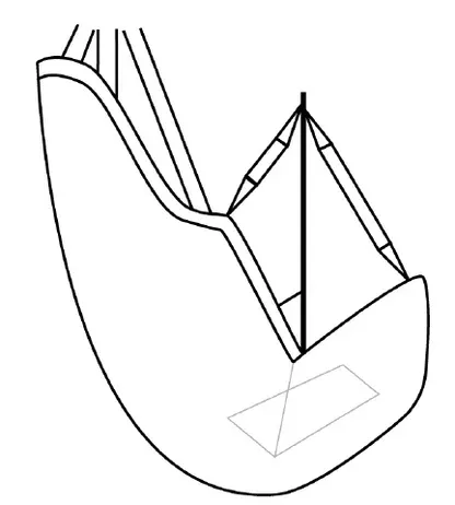 Joerns Healthcare Commode Sling Hoyer Classic Medium 600 lbs. Weight Capacity - M-735461-351 - Each