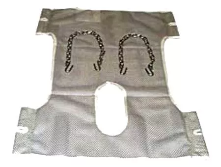 Joerns Healthcare Seat and Back Commode Sling Hoyer 2 Point Without Head Support Chain One Size Fits Most 400 lbs. Weight Capacity - M-130698-1592 - Each