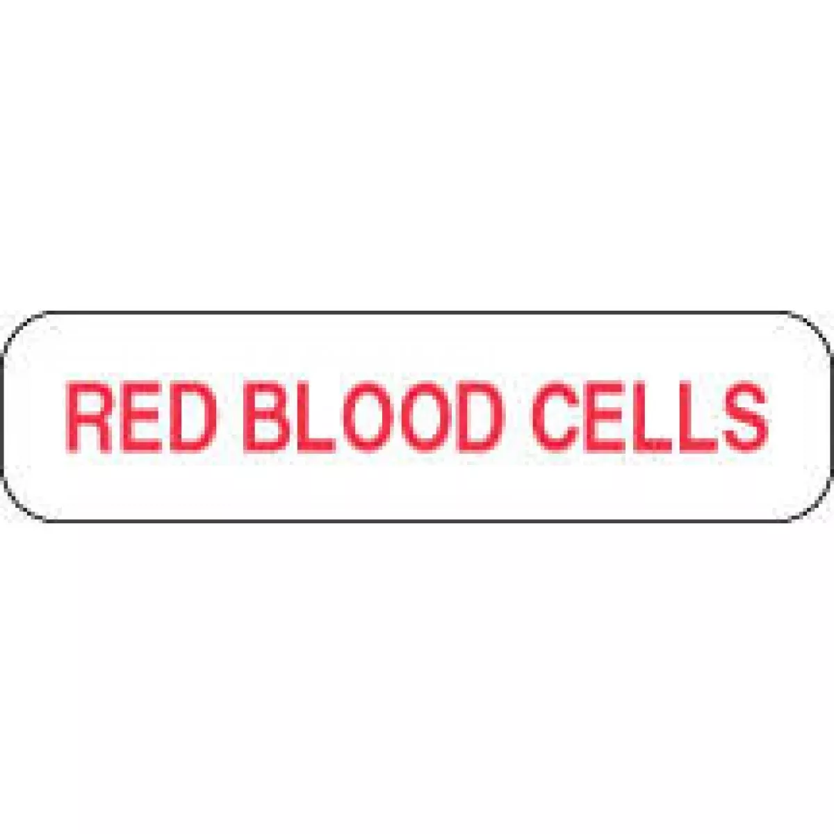 Lab Communication Label (Paper, Permanent) Red Blood Cellswhite 2" X 1/2" White - 1000 Per Roll