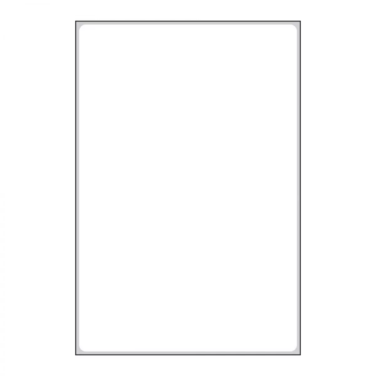 Label Baxa Direct Thermal Paper Permanent 1" Core 4" X 6" White 250 Per Roll, 12 Rolls Per Box