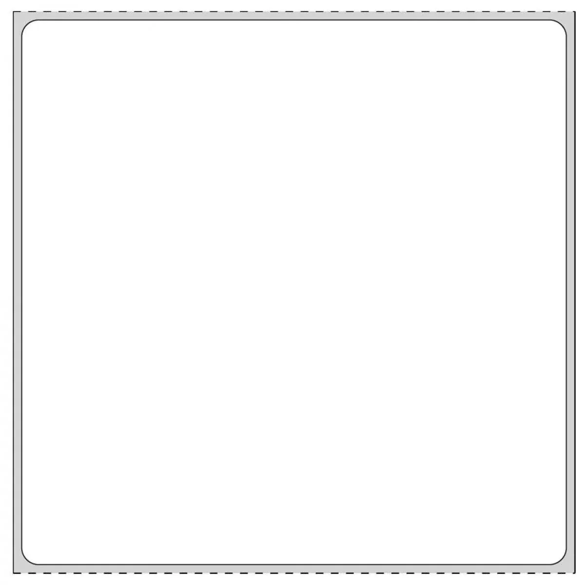 Label Cerner Direct Thermal Paper Permanent 1" Core 4" X 4 White 500 Per Roll, 4 Rolls Per Box