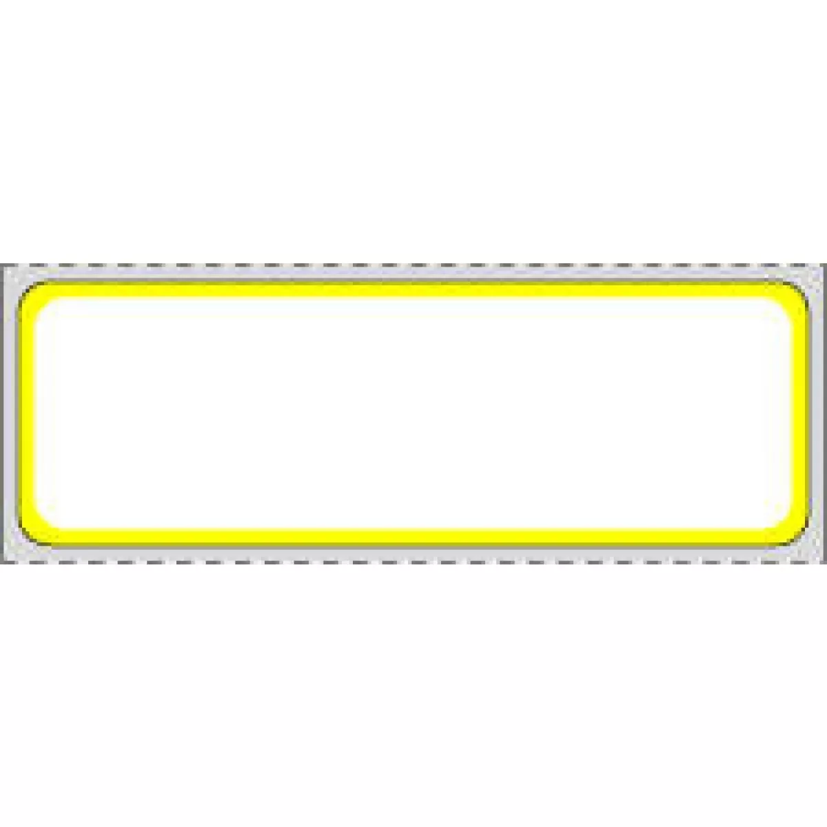 Label Direct Thermal Paper Permanent 1" Core 3" X 1 White With Yellow 1300 Per Roll, 8 Rolls Per Case