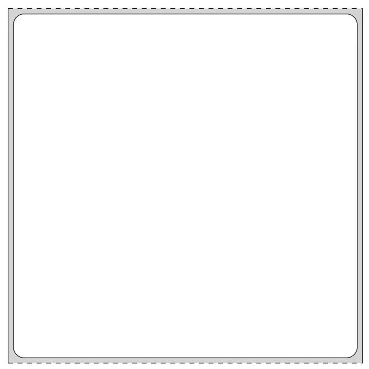 Label Direct Thermal Paper Permanent 1" Core 4" X 4 White 500 Per Roll, 8 Rolls Per Case