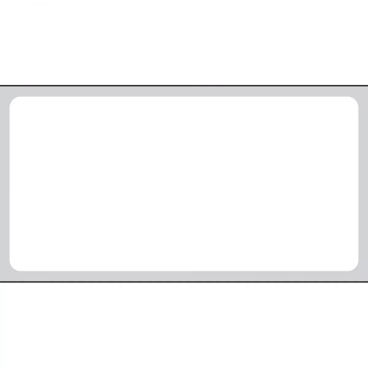 Label Direct Thermal Paper Permanent 3" Core 2" X 1" White 4000 Per Roll, 4 Rolls Per Box