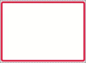 Label Direct Thermal Paper Permanent 3" Core 3 1/2" X 2 1/2" White With Red 2000 Per Roll, 8 Rolls Per Case