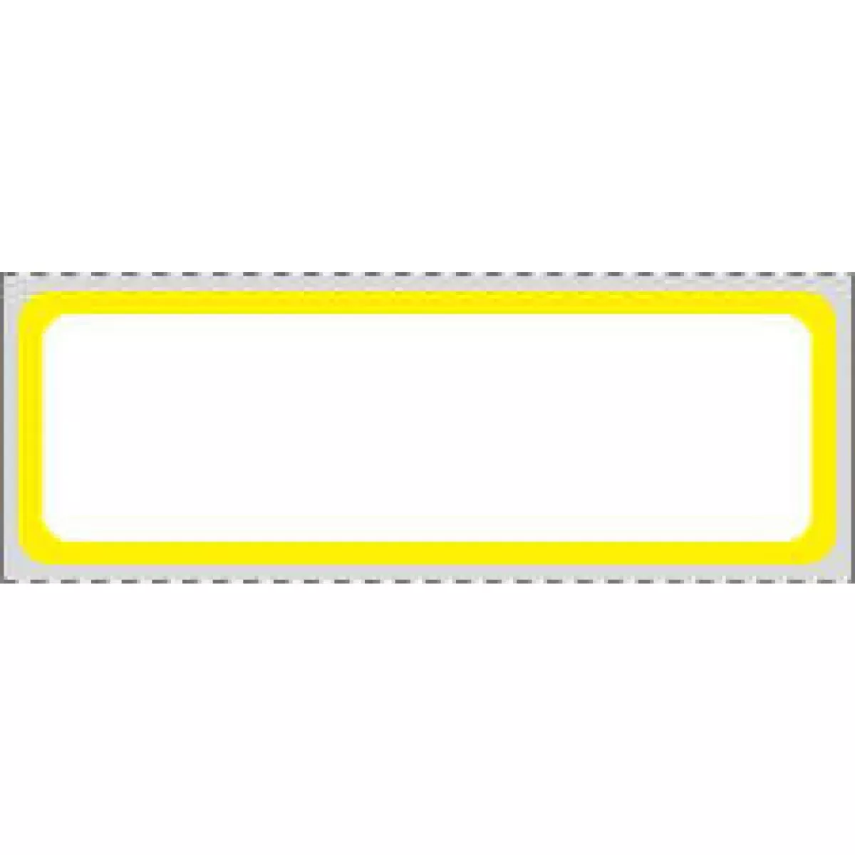 Label Direct Thermal Paper Permanent 3" Core 3 X 1" White With Yellow 5000 Per Roll, 8 Rolls Per Case